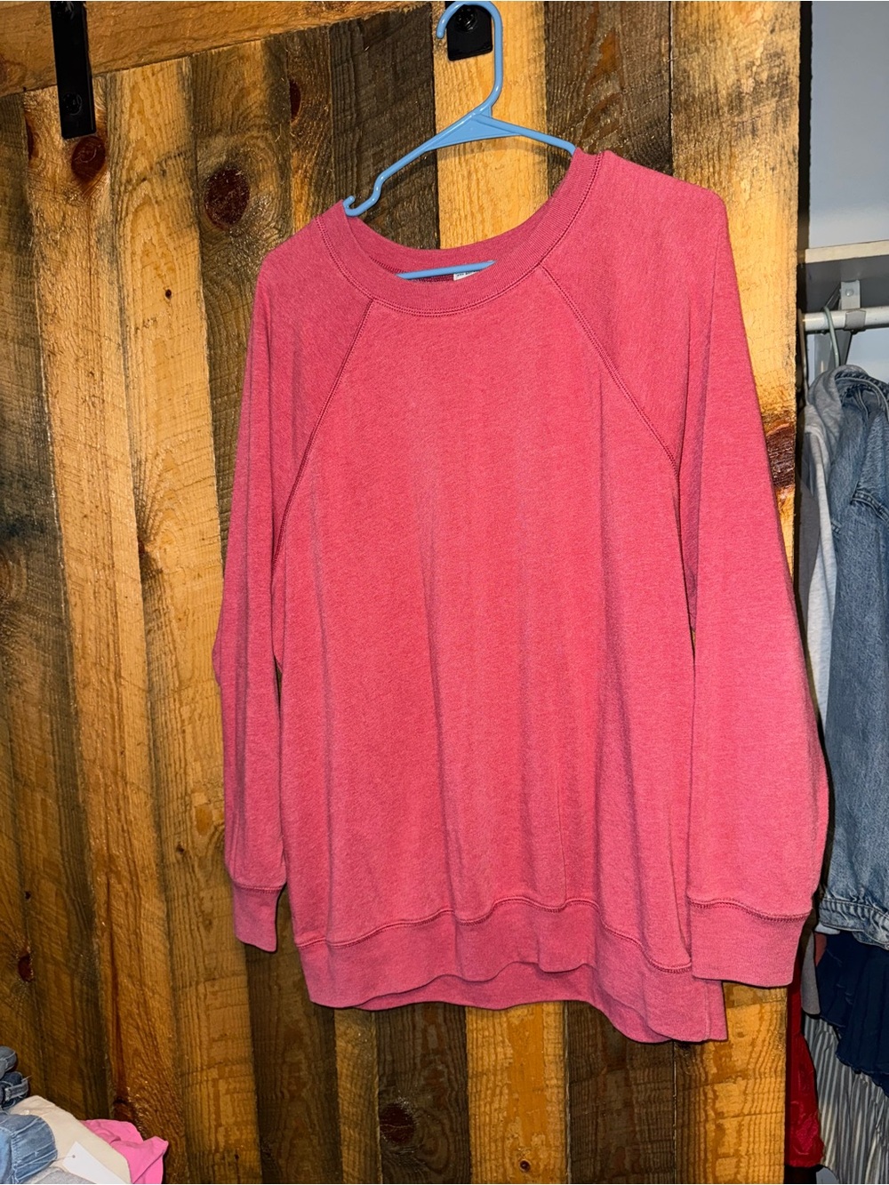 American Eagle Outfitters Pink Crewneck Sweatshirt